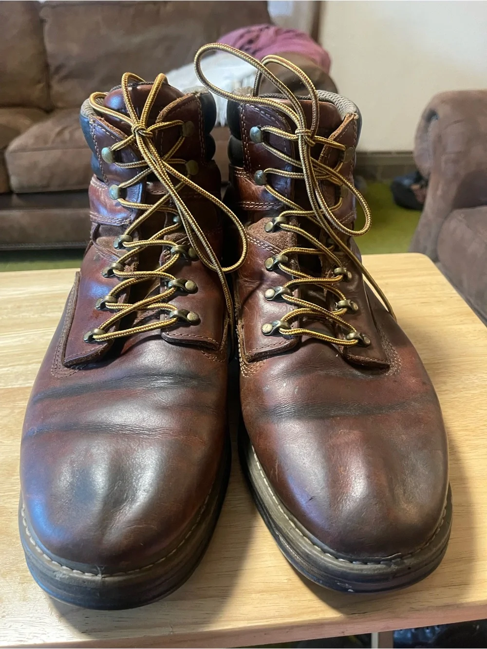 Wolverine Raider MultiShox Contour Welt Work Boot Men 13 EW Brown Leather W02421